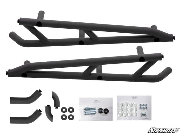 21ST Steel Nerf Bars / Rock Sliders For Can-Am Maverick X3 (2017-2025) – 1.75" Tubing, Black Coated, Pair